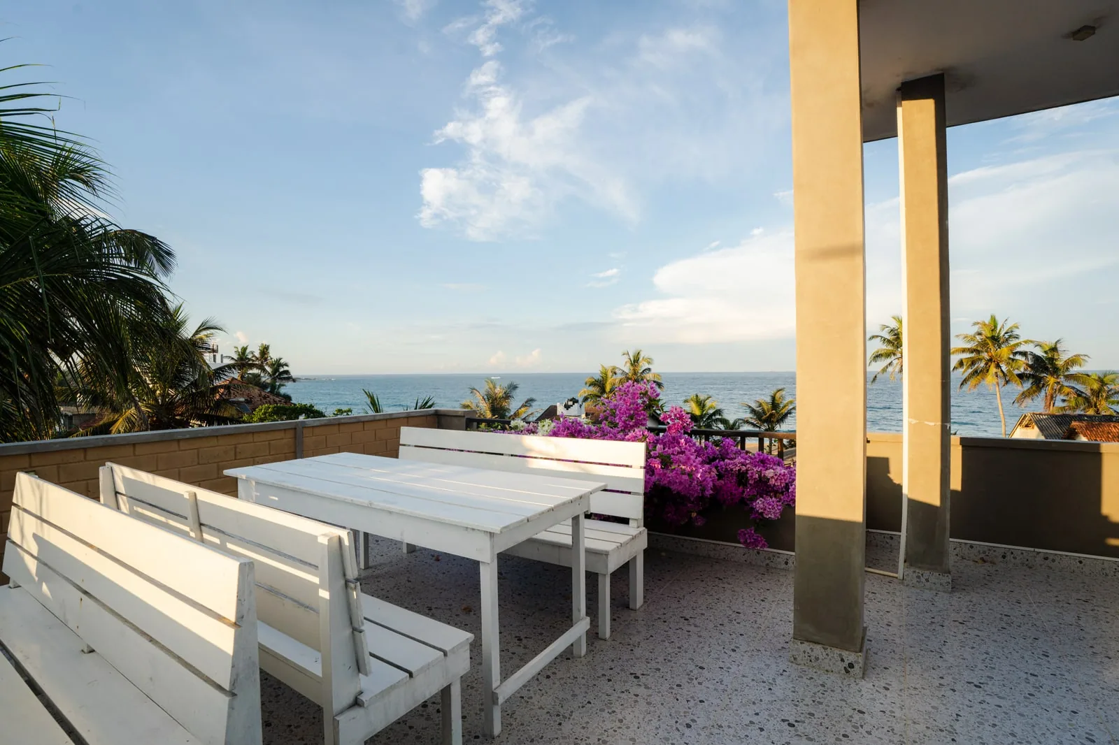 Ocean views from the rooftop at Bliss Blessings Villa