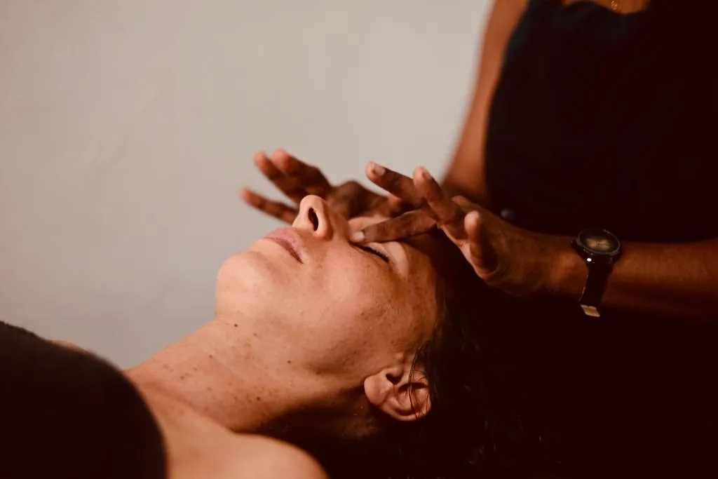 Facial massage at Bliss Spa